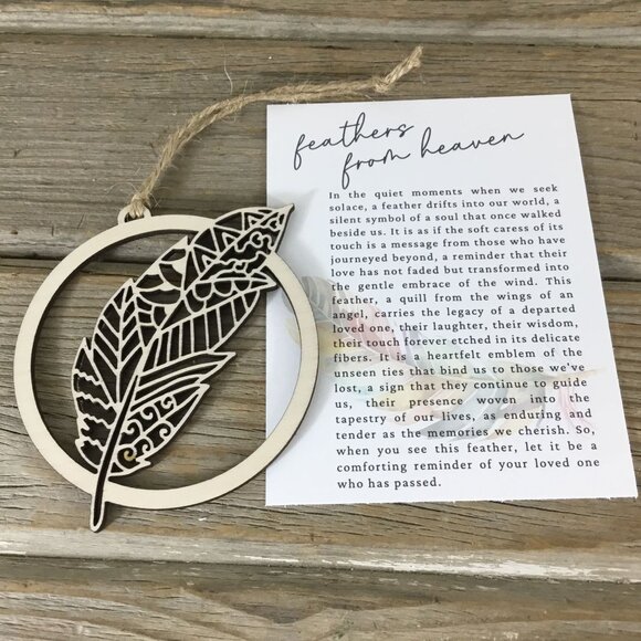 Feathers from Heaven Story Card Christmas Ornament - Picture 3 of 6